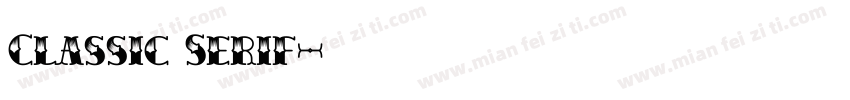 Classic Serif字体转换